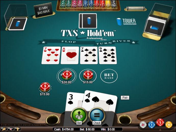 Strip Texas Holdem Poker Online Game